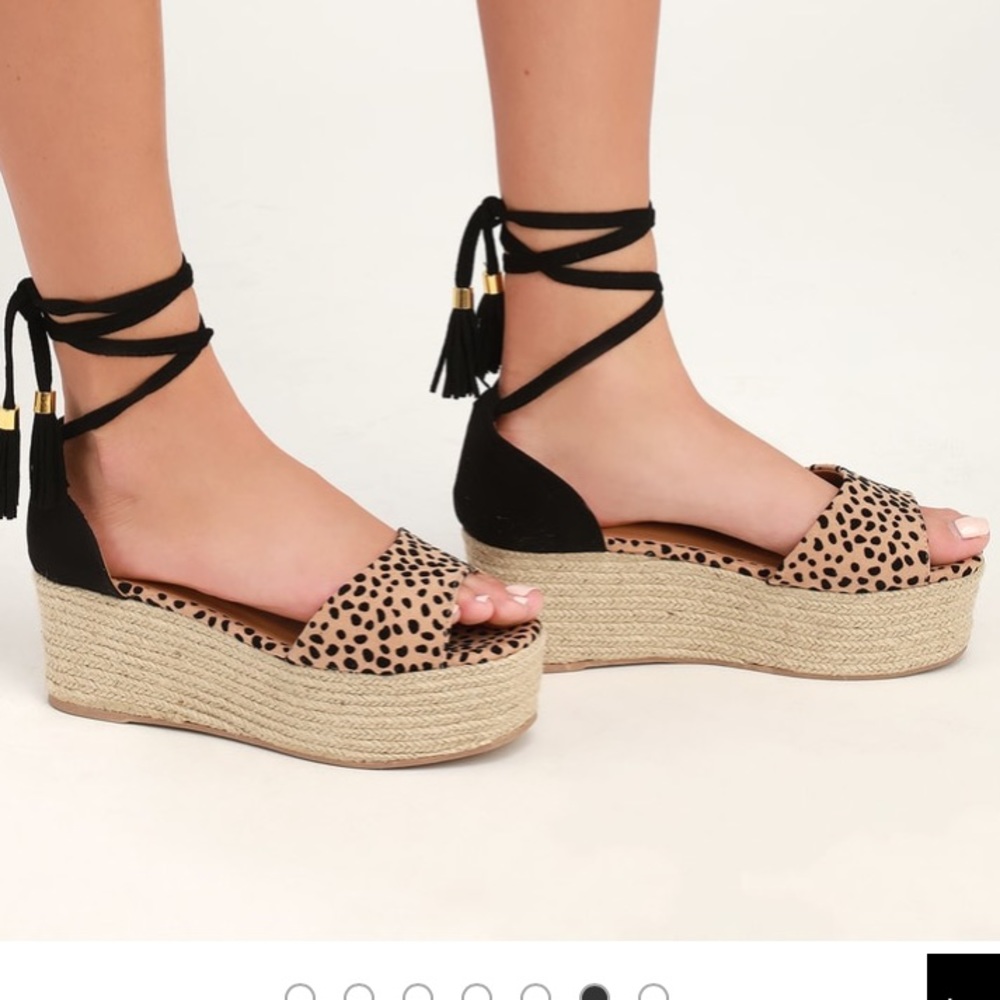 Cupid leopard espadrille